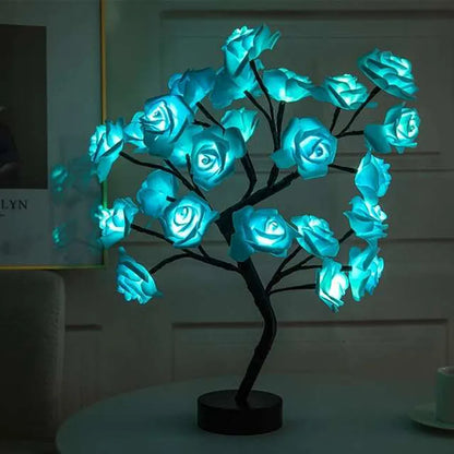 Luminous Rose Tree: USB-Powered LED Nightlight