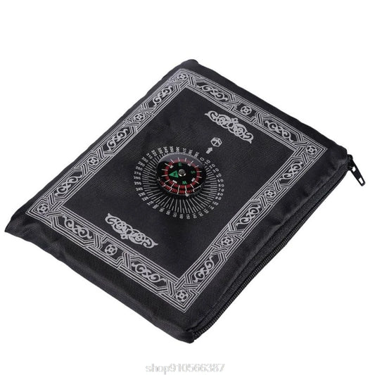 Vintage Compass Prayer Mat: Portable and Waterproof Eid Gift