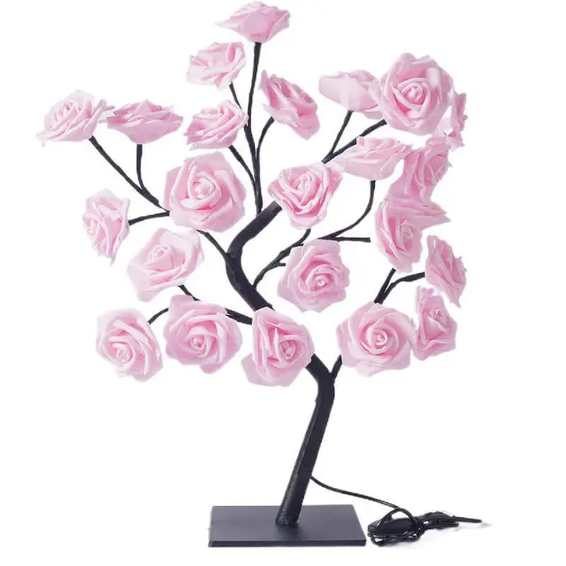 Luminous Rose Tree: USB-Powered LED Nightlight
